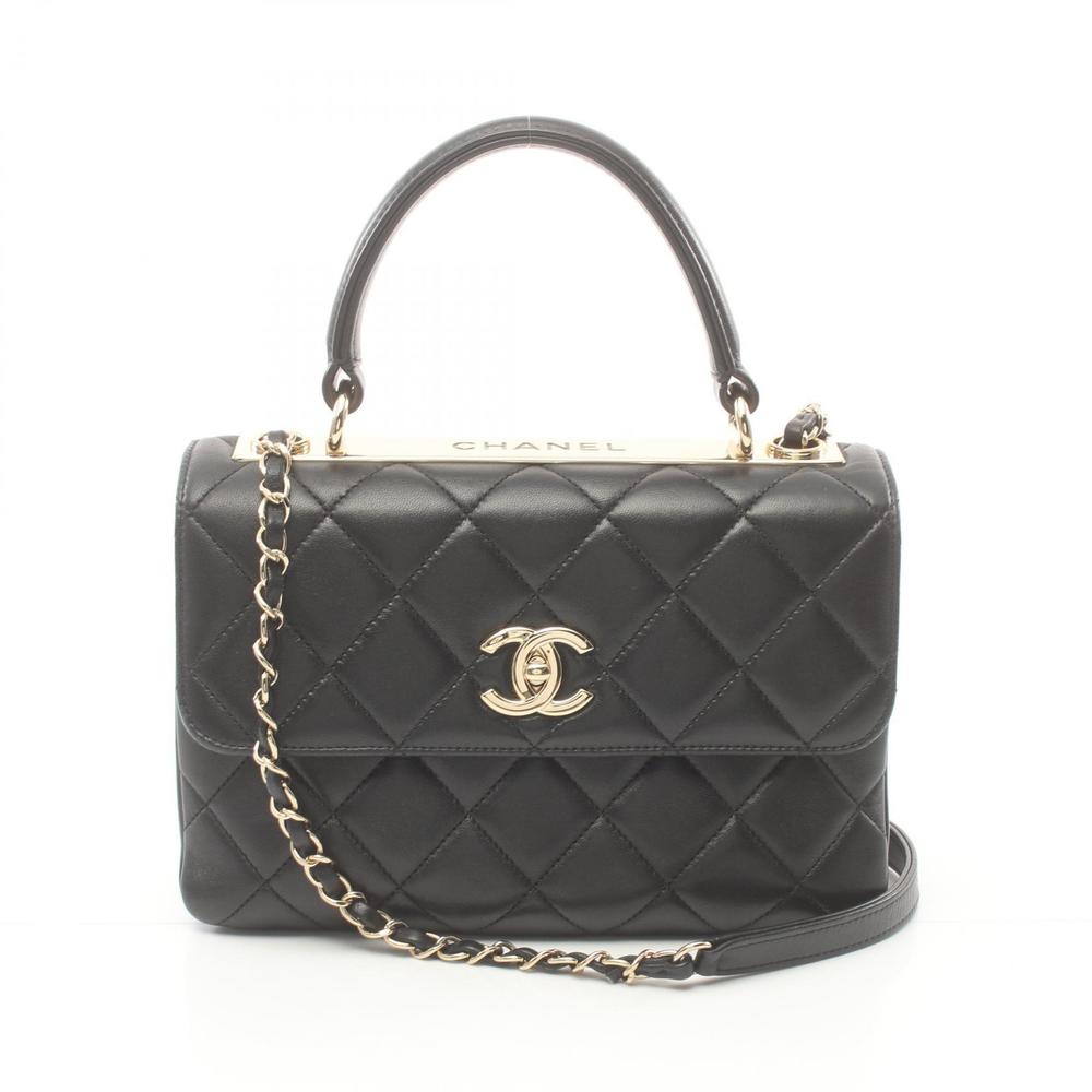 Chanel Trendy CC Handbag Lambskin Black